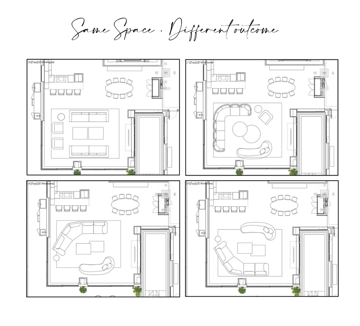 Living room floor plan layout sketch