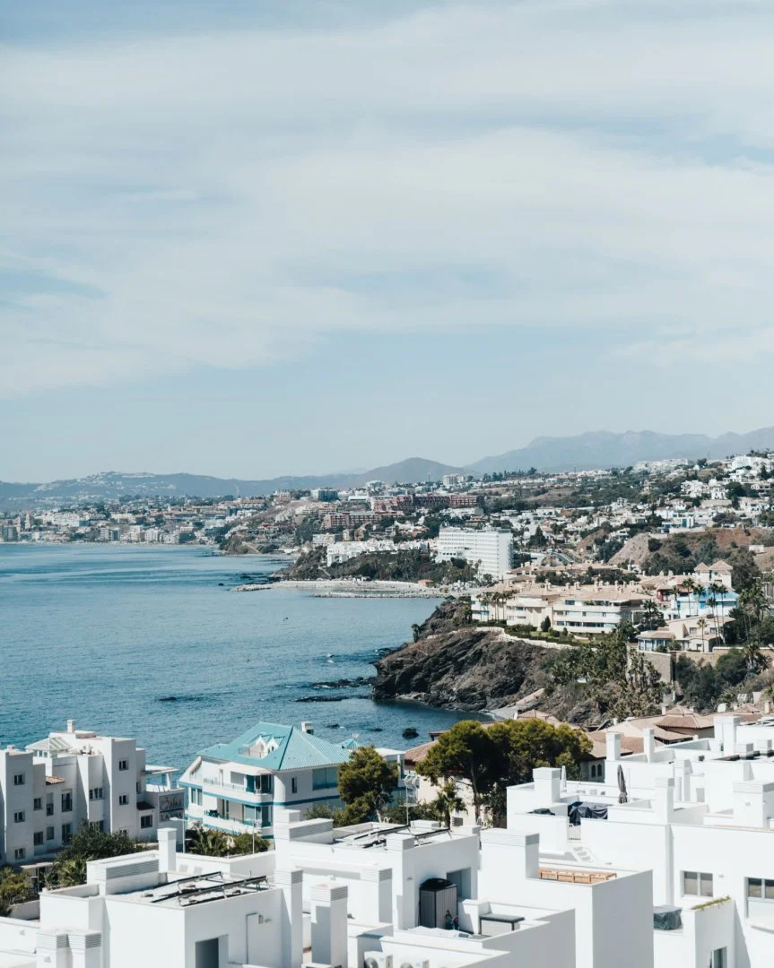 View of the Marbella coast in spring